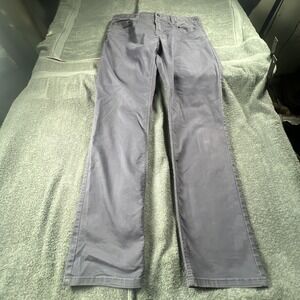 prAna Men's 36W X 34L Canvas Gray Pants Slim Fit Breathe RN124977 Logo